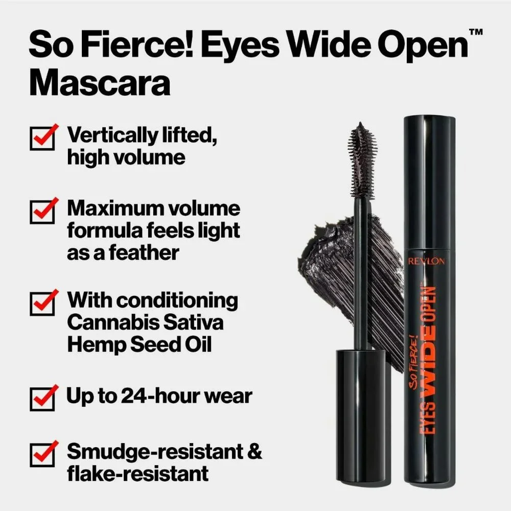 REVLON So Fierce Mascara BUNDLE in Black NEW SEALED - Lash Tint Volumizing 24 hr